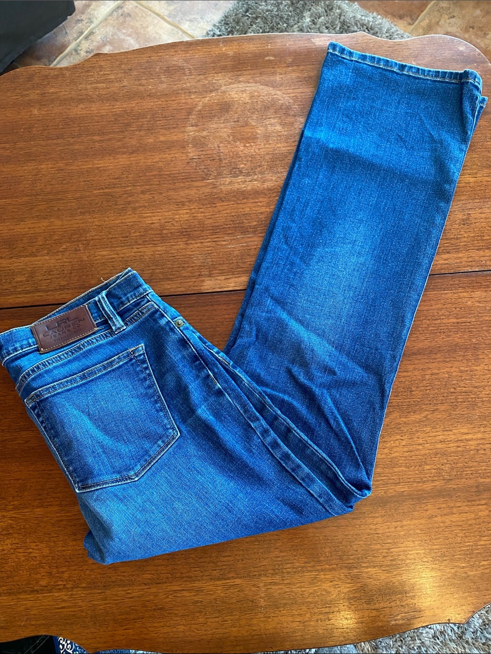 LRL / Lauren Classic Bootcut Jeans in Medium Blue Wash - Picture 5 of 10